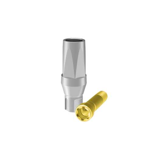 Federa - Pilar Ø 3.3, altura 5.5 mm 
 con tornillo pasante para prótesis cementada